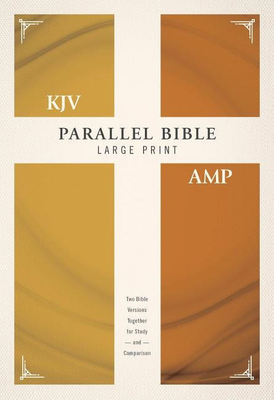 KJV, Amplified, Parallel Bible, Large Print, Hardcover, Red Letter