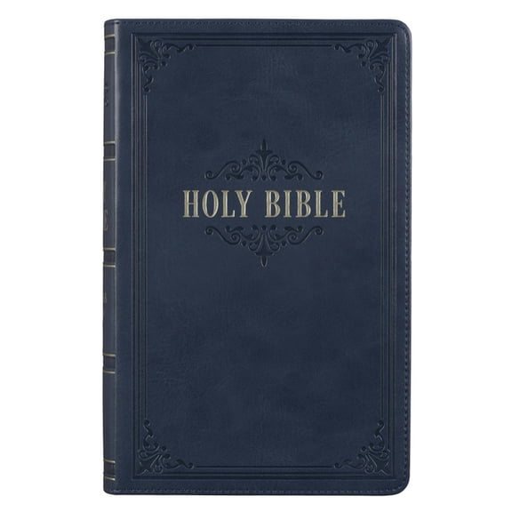 KJV Bible Giant Print Dark Blue (Large Print) (Hardcover)