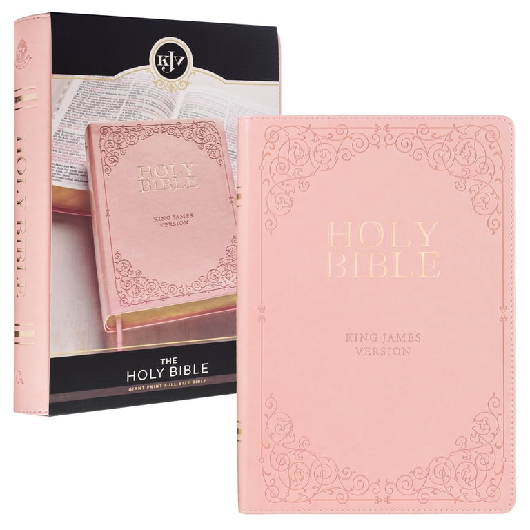 Christian Art Gifts, KJV Bible Giant Print Full Size Pink