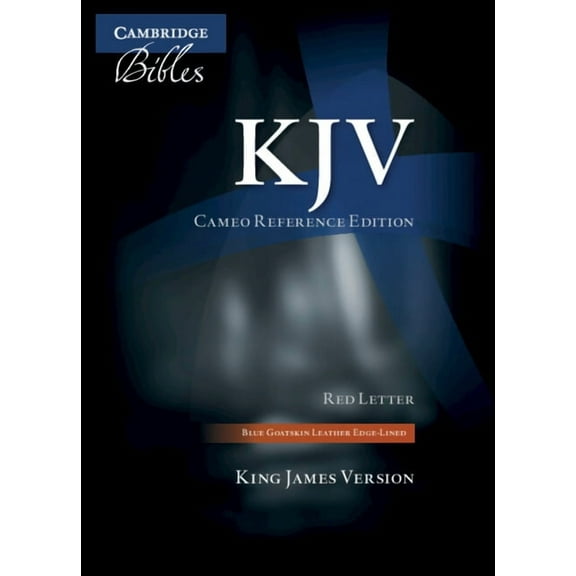 KJV Cameo Reference Edition, Blue Goatskin Leather, Red-Letter Text, Kj456: Xre, (Hardcover)