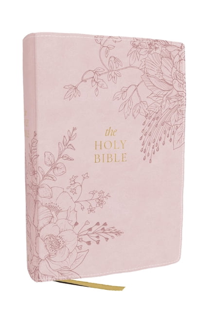 KJV Compact Large Print Bible, Pink Leathersoft, Red Letter, Comfort Print, (Hardcover)