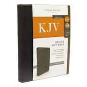KJV, Deluxe Gift Bible, Imitation Leather, Black, Red Letter Edition Hardcover