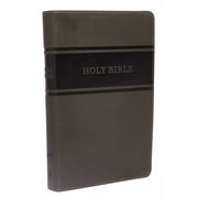 KJV, Deluxe Gift Bible, Imitation Leather, Gray, Red Letter Edition (Hardcover)