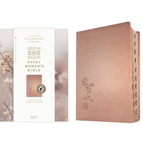 KJV Every Woman's Bible, Filament Enabled (Leatherlike, Rose Gold, Indexed, Red Letter), (Hardcover)