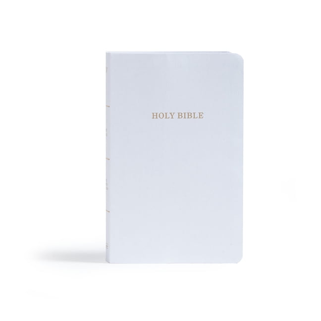 HOLMAN BIBLE STAFF KJV Gift and Award Bible, White Imitation Leather, (Hardcover)