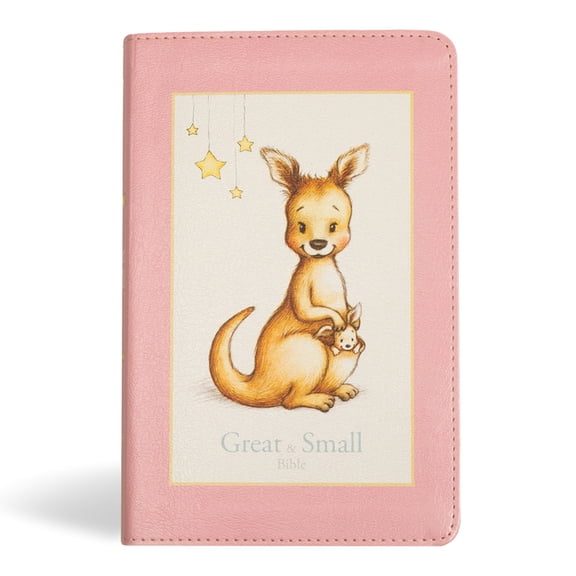 KJV Great and Small Bible, Pink Leathertouch: A Keepsake Bible for Babies, (Hardcover)