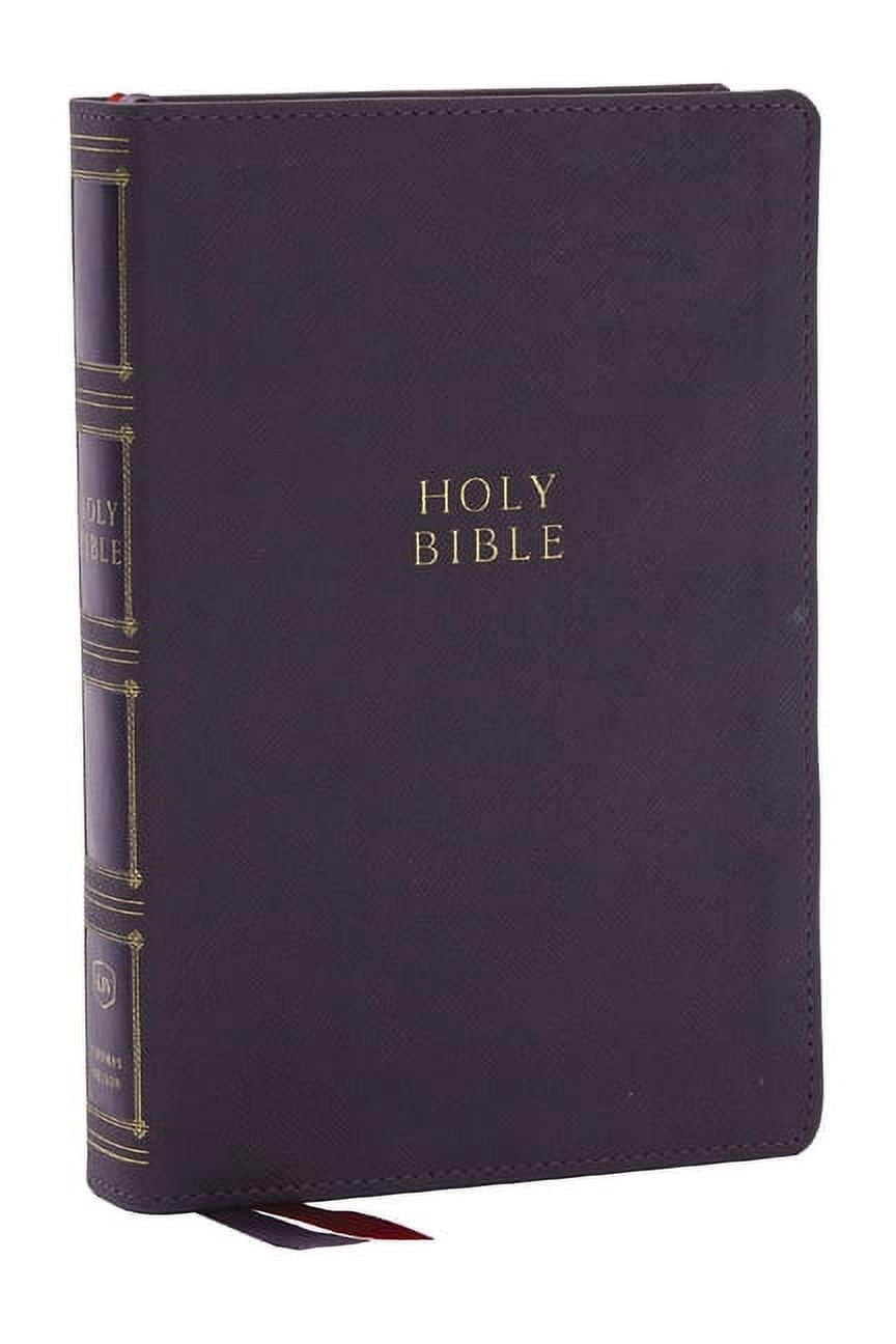 KJV Holy Bible: Compact Bible with 43,000 Center-Column Cross References, Gray Leathersoft, Red Letter, Comfort Print: King James Version (Other)