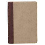 KJV Holy Bible, Compact Two-Tone Brown Faux Leather Bible, Red Letter Edition, King James Version