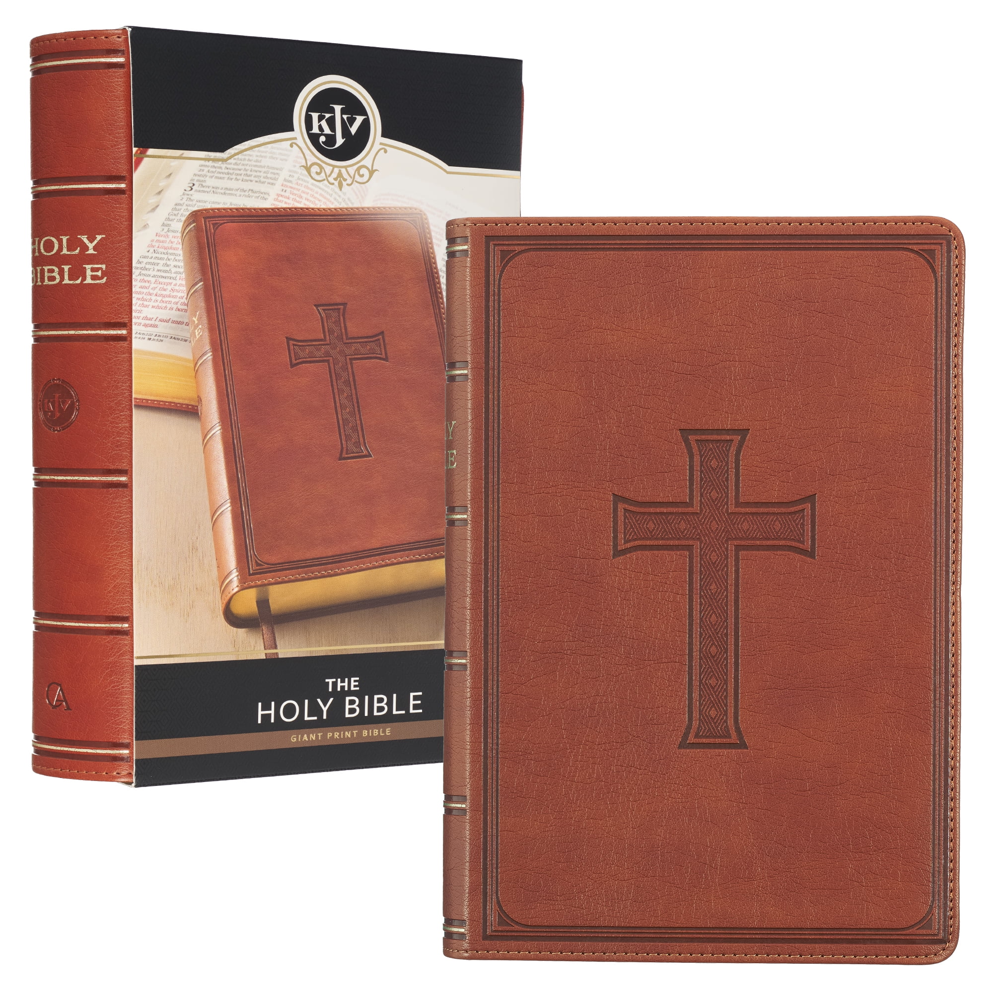 KJV Holy Bible, Giant Print Standard Size Faux Leather Red Letter ...