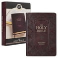 thumbnail image 1 of KJV Holy Bible, Giant Print Standard Size Faux Leather Red Letter Edition - Thumb Index & Ribbon Marker, King James Version, Dark Brown, 1 of 6