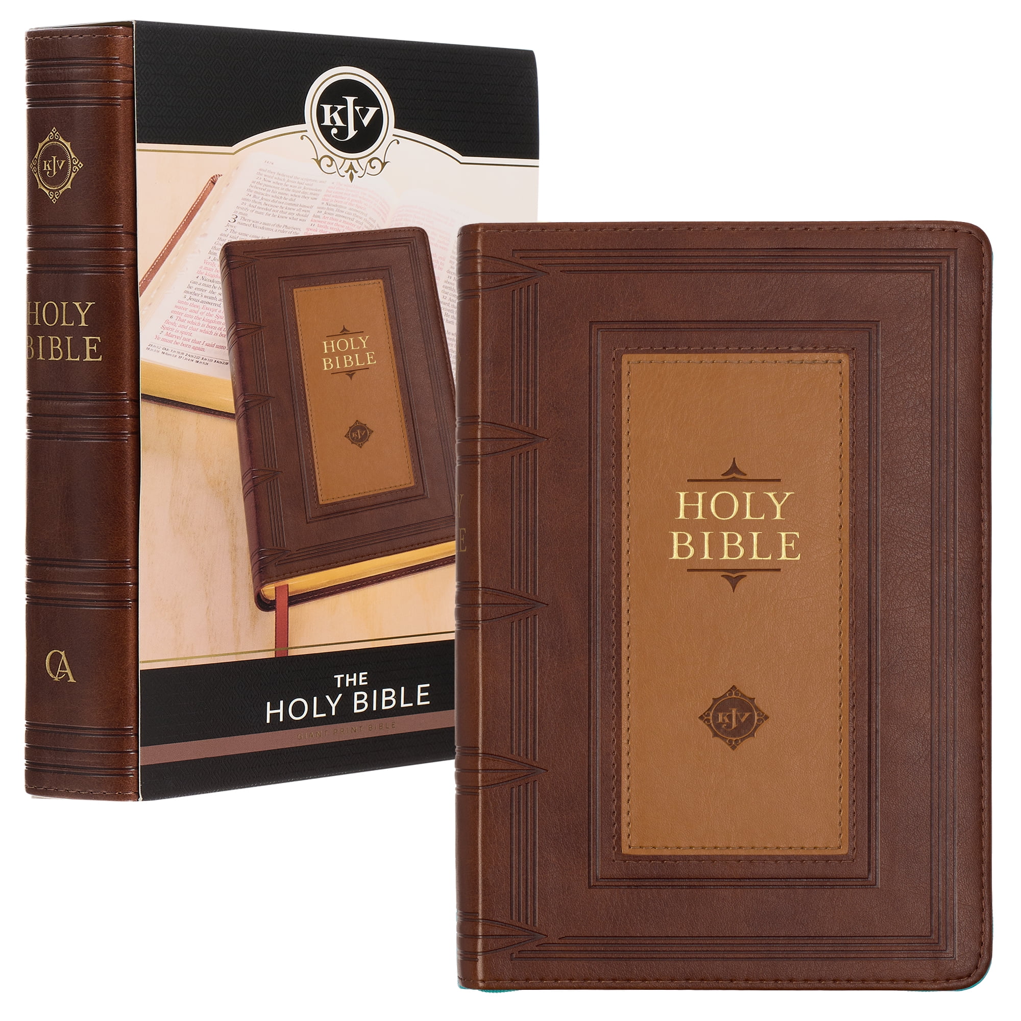 KJV Holy Bible, Giant Print Standard Size Faux Leather Red