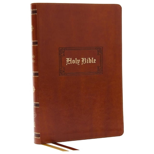 KJV Holy Bible: Giant Print Thinline Bible, Tan Leathersoft, Red Letter ...