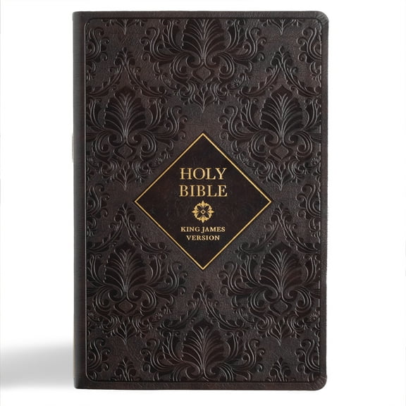 KJV Holy Bible, Giant Print with Cross-References, Dark Brown Leathertouch, Indexed, (Hardcover)