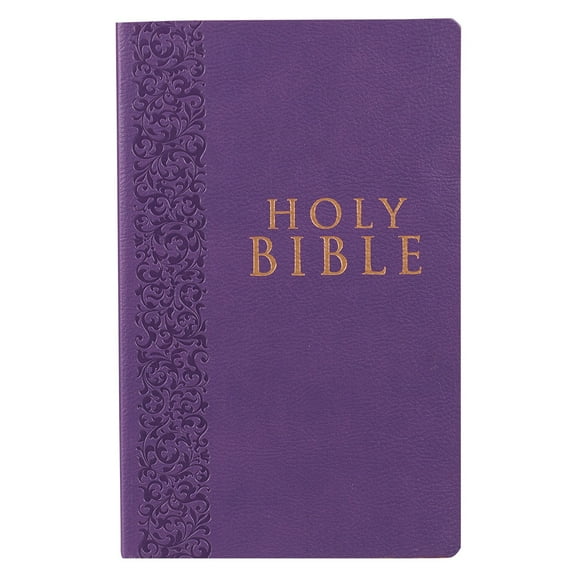 KJV Holy Bible, Gift and Award Bible Faux Leather Softcover, King James Version, Purple