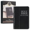 thumbnail image 1 of KJV Holy Bible, Mini Pocket Size, Faux Leather Red Letter Edition - Ribbon Marker, King James Version, Black, 1 of 6
