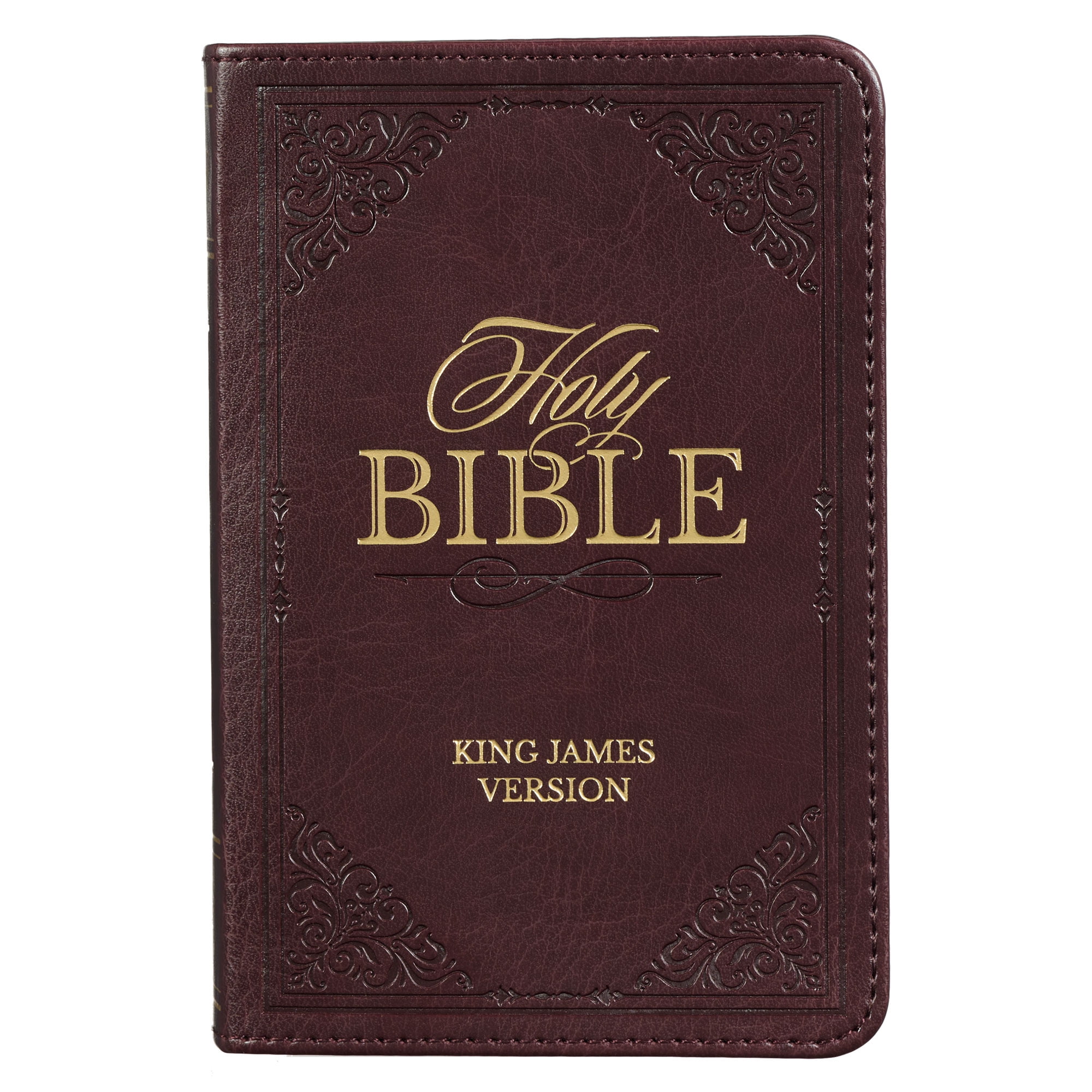 KJV Holy Bible, Mini Pocket Size, Faux Leather Red Letter Edition