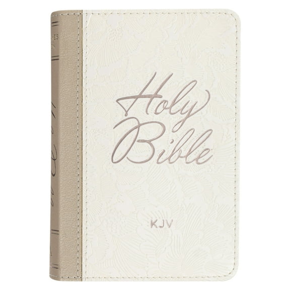 KJV Bible Pocket Faux Leather White, (Hardcover)