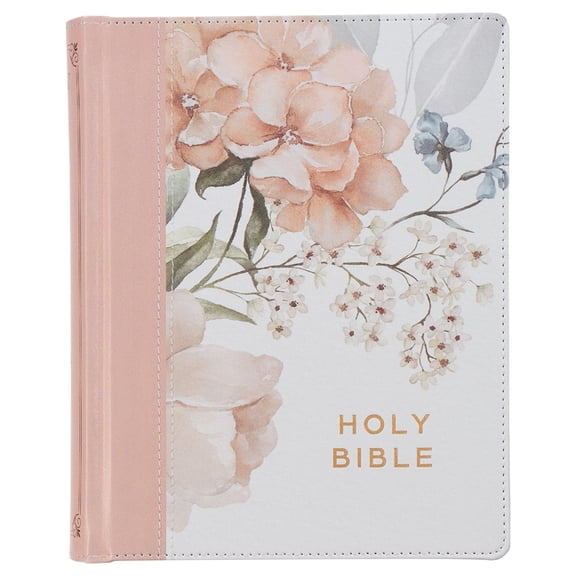 KJV Note-Taking Bible (Faux Leather Hardcover, Pink Floral Printed), (Hardcover)
