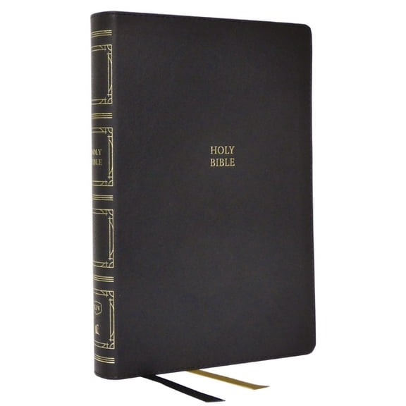 KJV Holy Bible: Paragraph-Style Large Print Thinline with 43,000 Cross References, Black Leathersoft, Red Letter, Comfor, (Hardcover)