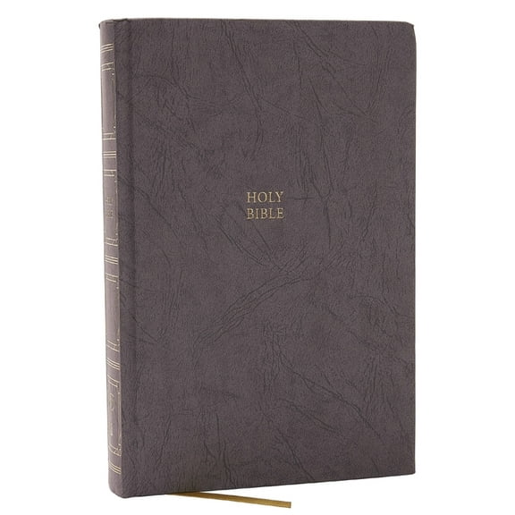KJV Holy Bible: Paragraph-Style Large Print Thinline with 43,000 Cross References, Gray Hardcover, Red Letter, Comfort P, (Hardcover)