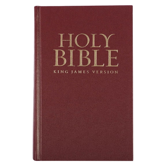 Pre-Owned KJV Holy Bible, Pew and Worship Bible Red Letter Edition Hardcover - Ribbon Marker, King James Version, Burgundy