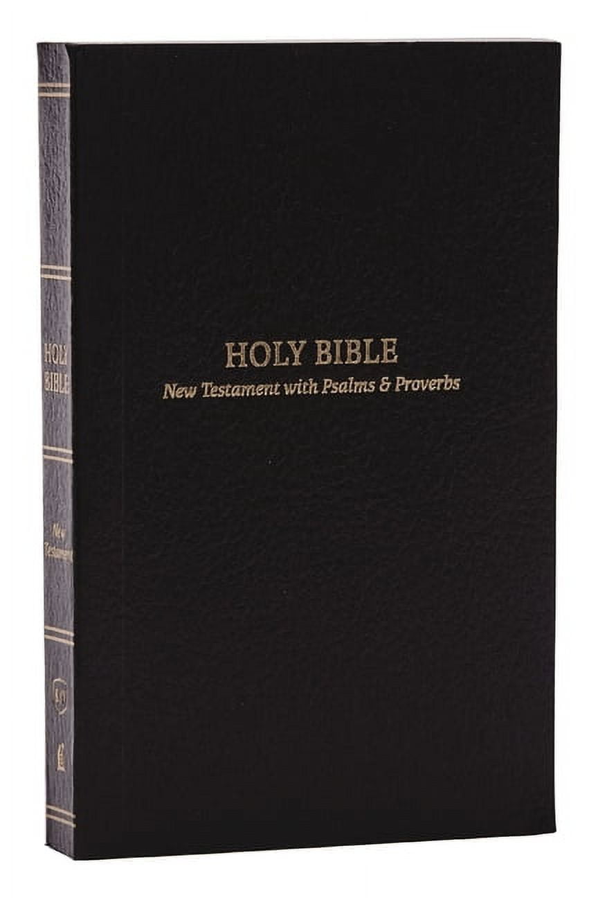 KJV Holy Bible Pocket New Testament with Psalms and Proverbs, Black