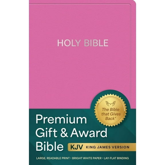 KJV Holy Bible: Premium Gift and Award Bible, Pink Imitation Leather: King James Version Bible, (Hardcover)