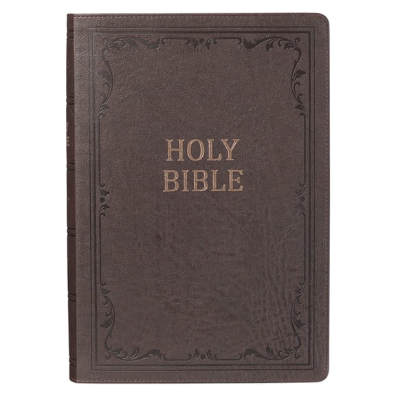 KJV Super Giant Print Lux-Leather Brown, (Hardcover)