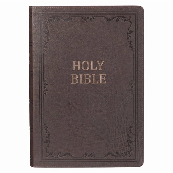 KJV Super Giant Print Lux-Leather Brown, (Hardcover)