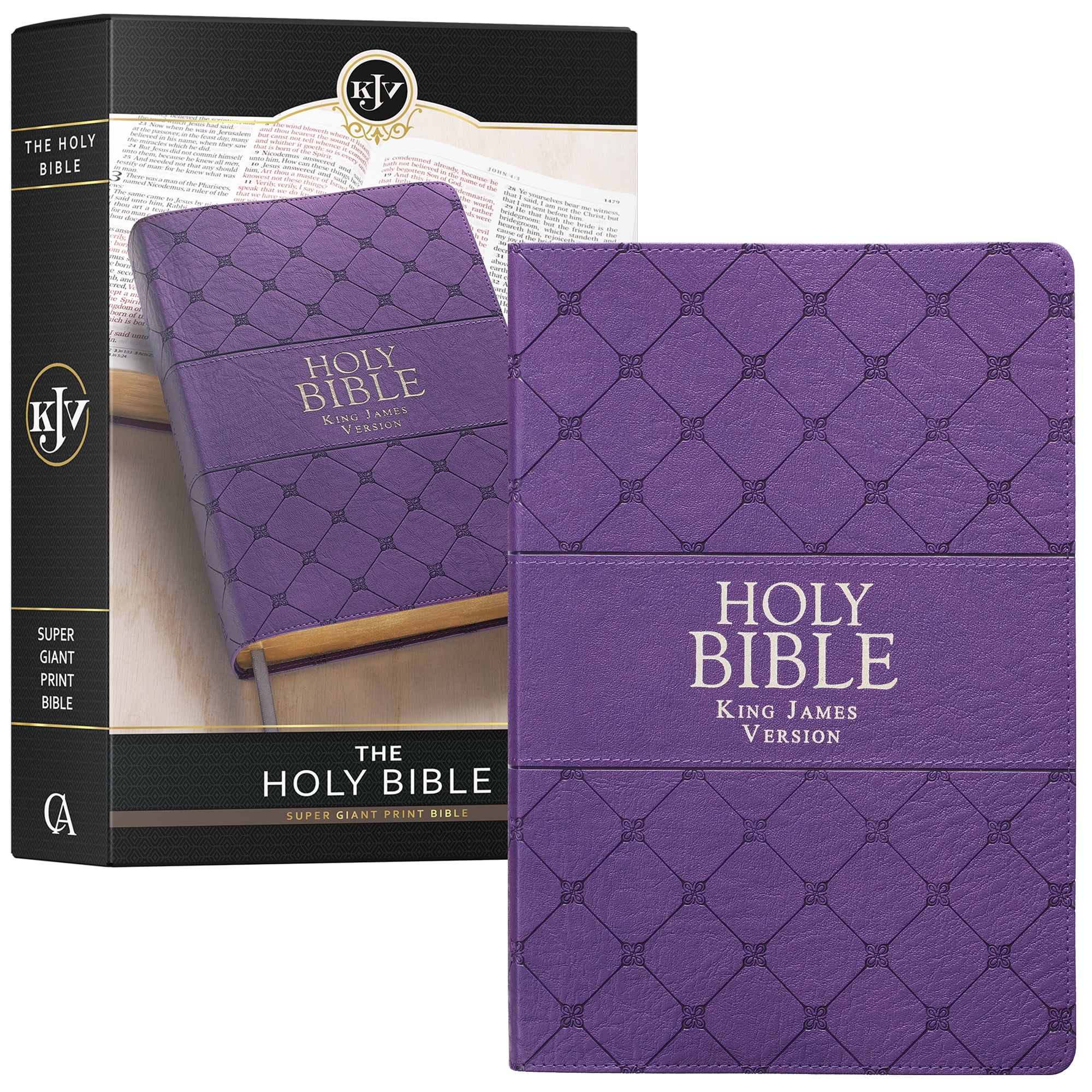 Christian Art Gifts, KJV Holy Bible, Super Giant Print, Ribbon