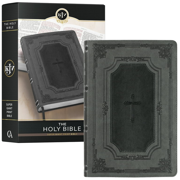KJV Holy Bible, Super Giant Print Faux Leather Red Letter