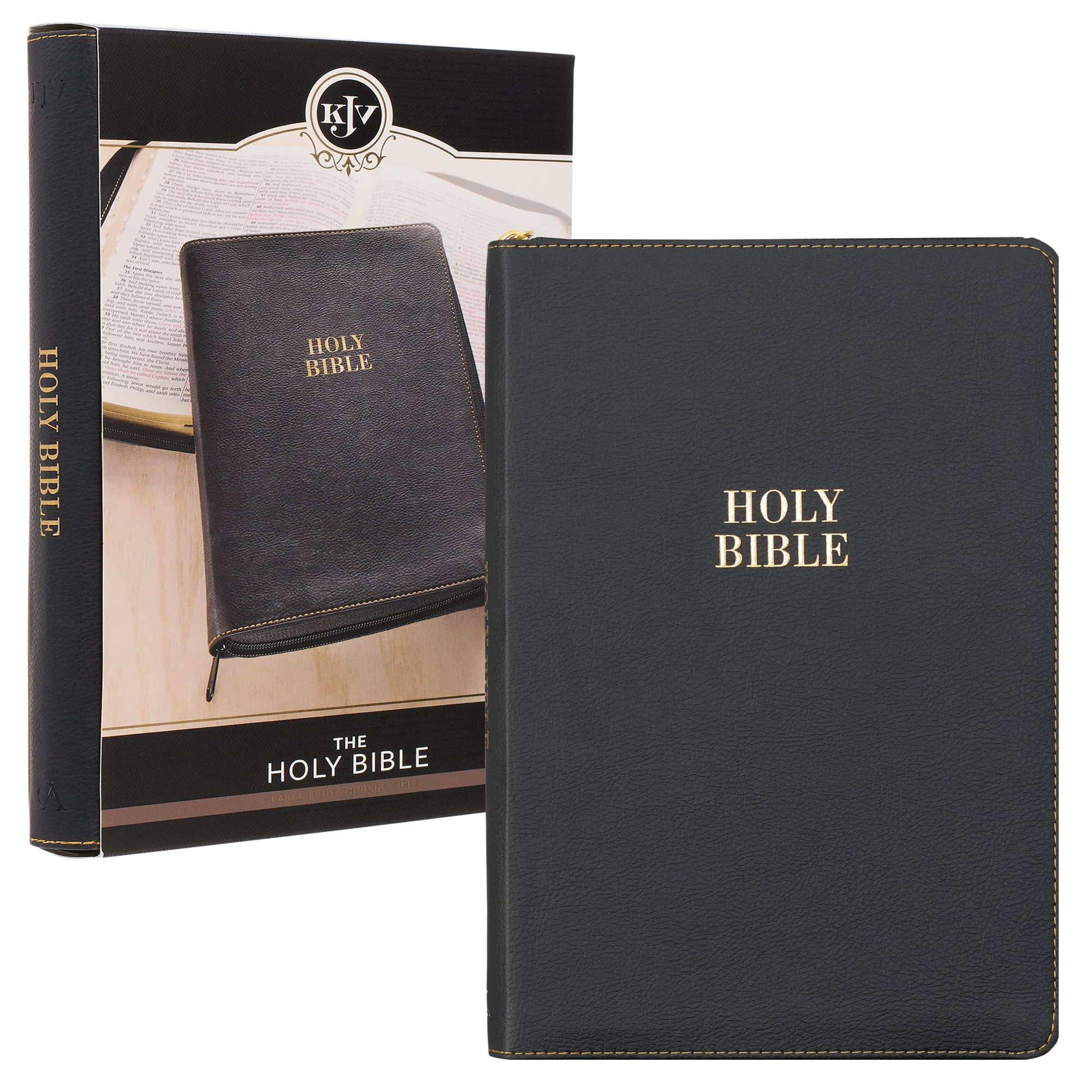 KJV Holy Bible, Thinline Large Print Faux Leather Red Letter KJV Holy Bible, Thinline Large Print Faux Leather Red Letter
