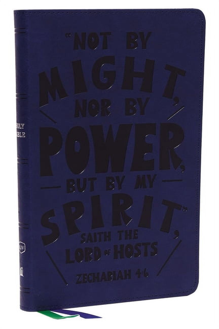 KJV Holy Bible: Thinline Youth Edition, Blue Leathersoft, Red Letter, Comfort Print: King James Version (Verse Art Cover, (Hardcover)