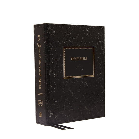 KJV, Journal the Word Bible, Hardcover, Black, Red Letter Edition, Comfort Print: Reflect, Journal, or Create Art Next t, (Hardcover)