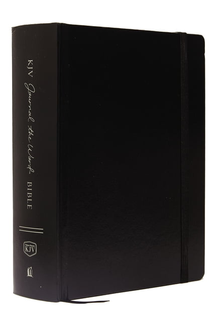 KJV, Journal the Word Bible, Large Print, Hardcover, Black, Red Letter Edition: Reflect, Journal, or Create Art Next to Your Favorite Verses (Large Print) (Hardcover)
