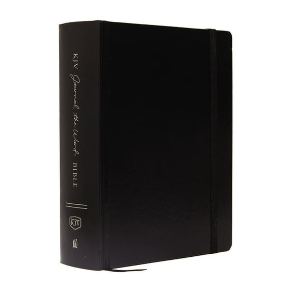 KJV, Journal the Word Bible, Large Print, Hardcover, Black, Red Letter Edition: Reflect, Journal, or Create Art Next to Your Favorite Verses (Large Print) (Hardcover)