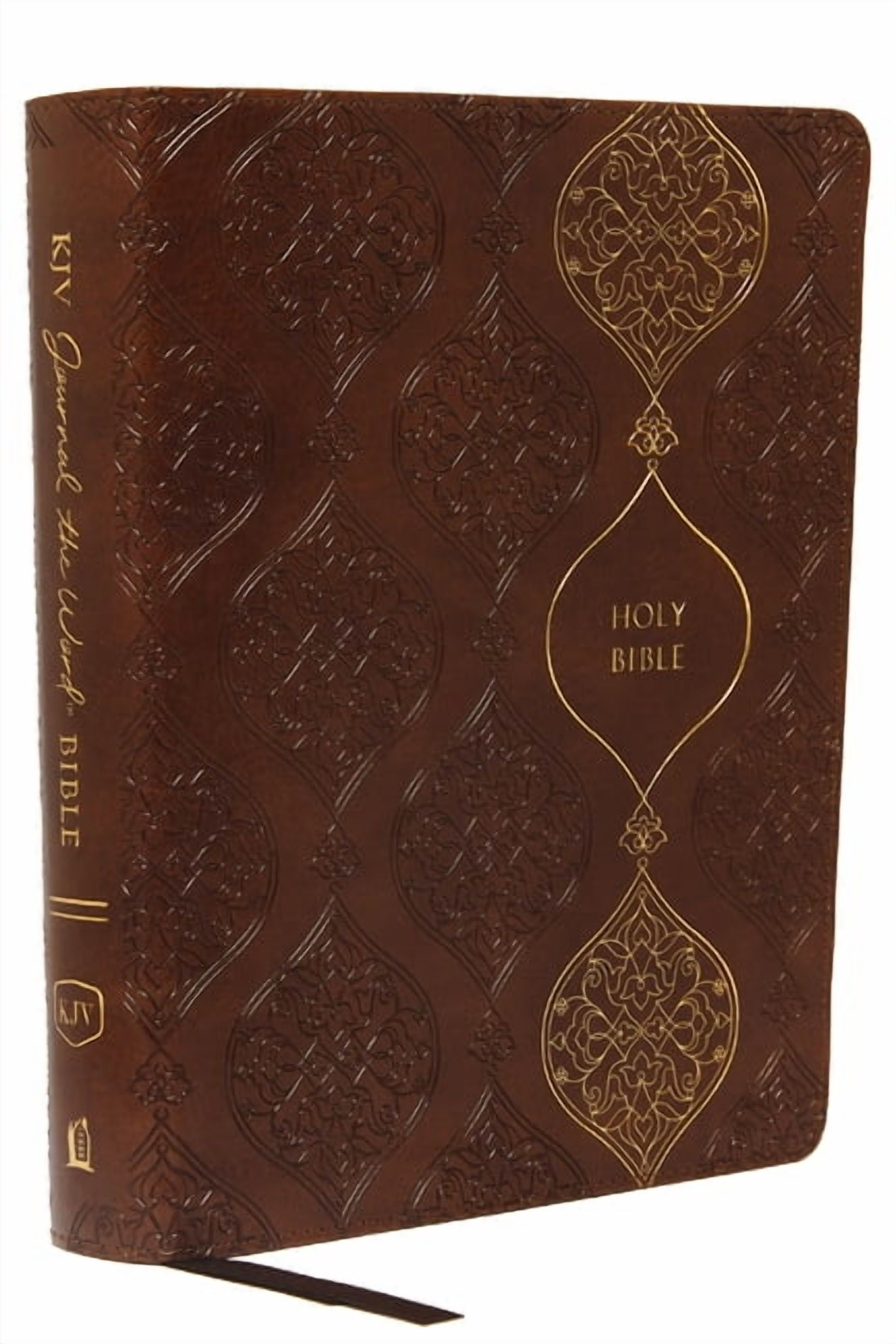 KJV, Journal the Word Bible, Imitation Leather, Brown, Red Letter Edition, Comfort Print: Reflect, Journal, or Create Ar, (Hardcover)