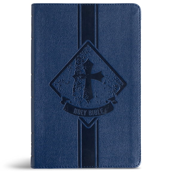 KJV Kids Bible, Thinline Edition, Navy Leathertouch, (Hardcover)
