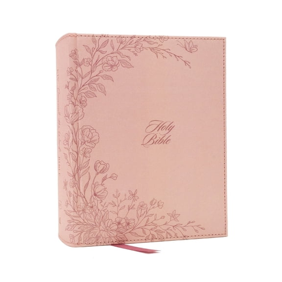 KJV Large Print Bible, Journal the Word: Reflect, Journal or Create Art Next to Your Favorite Verses (Pink Cloth Over Bo, (Hardcover)