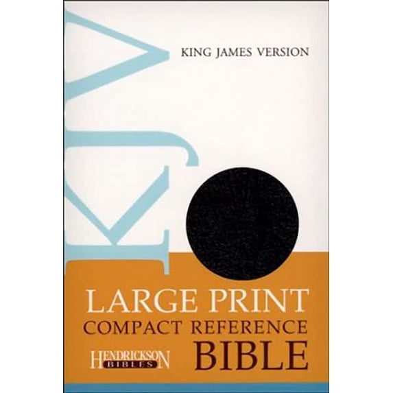 Pre-Owned KJV Large Print Compact Reference Bible (Bonded Leather, Red Letter) (Hardcover)