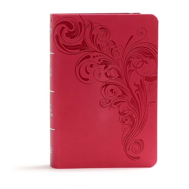 HOLMAN BIBLE STAFF KJV Large Print Compact Reference Bible, Pink Leathertouch, (Hardcover)