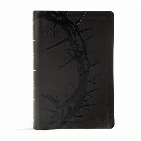 KJV Large Print Personal Size Reference Bible, Charcoal Leather Touch