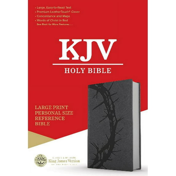 KJV Large Print Personal Size Reference Bible (Charcoal Leathersoft)