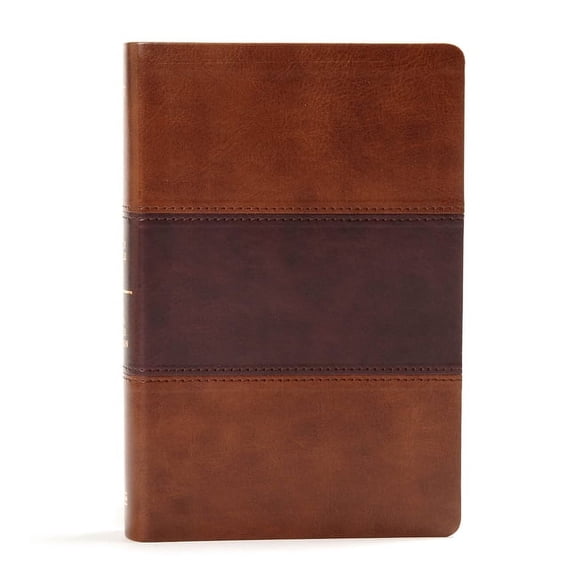 KJV Large Print Personal Size Reference Bible, Saddle Brown Leathertouch Indexed (Hardcover)