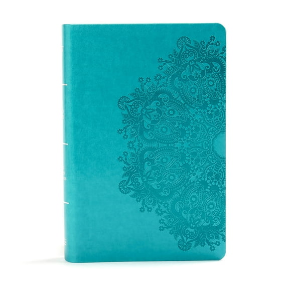 KJV Large Print Personal Size Reference Bible, Teal Leathertouch, (Hardcover)