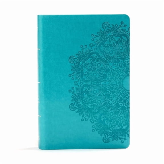 KJV Large Print Personal Size Reference Bible, Teal Leathertouch Indexed, (Hardcover)