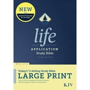 KJV Life Application Study Bible, Third Edition, Large Print Hardcover, Red Letter, Hardcover