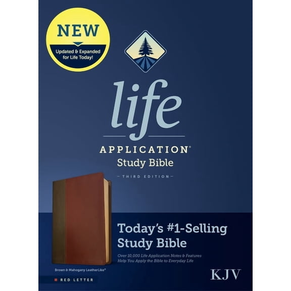 KJV Life Application Study Bible, Third Edition (Leatherlike, Brown/Mahogany, Red Letter), (Hardcover)