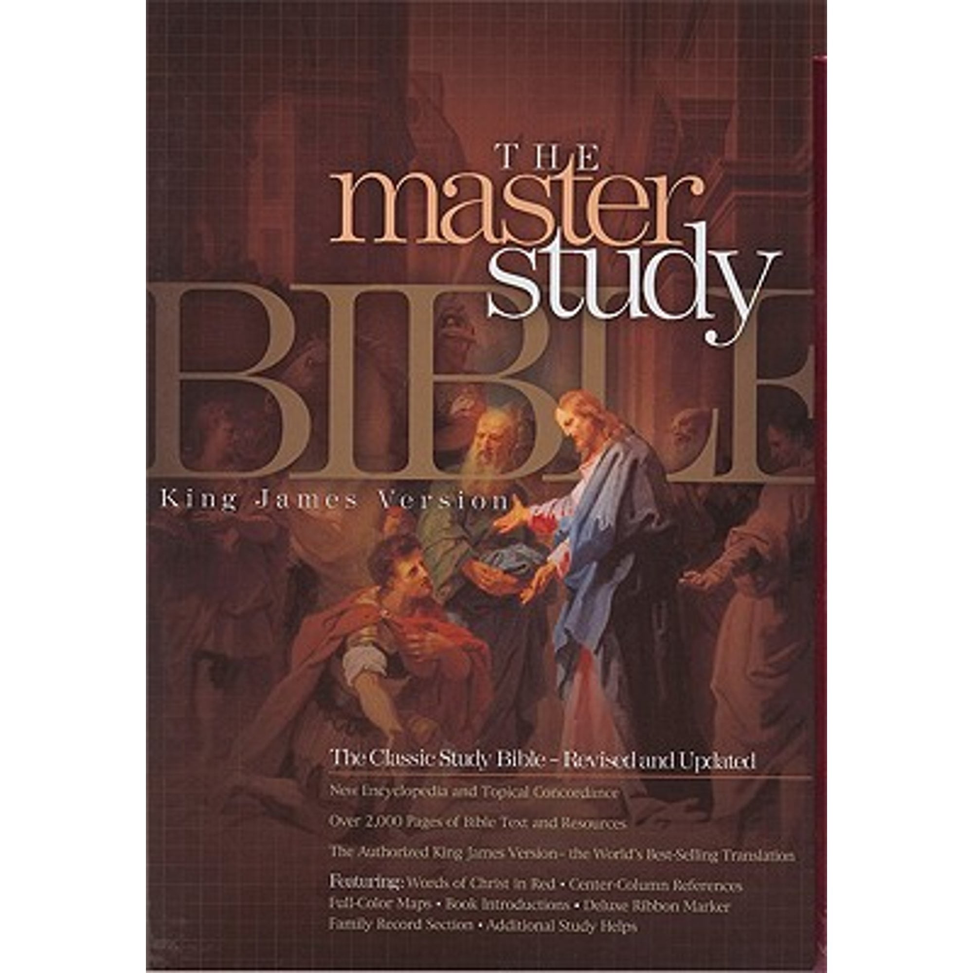 Pre-Owned KJV Master Study Bible, Black Bonded Leather (Hardcover ...