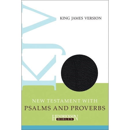 KJV New Testament With Psalms & Proverbs-Black Imitation Leather